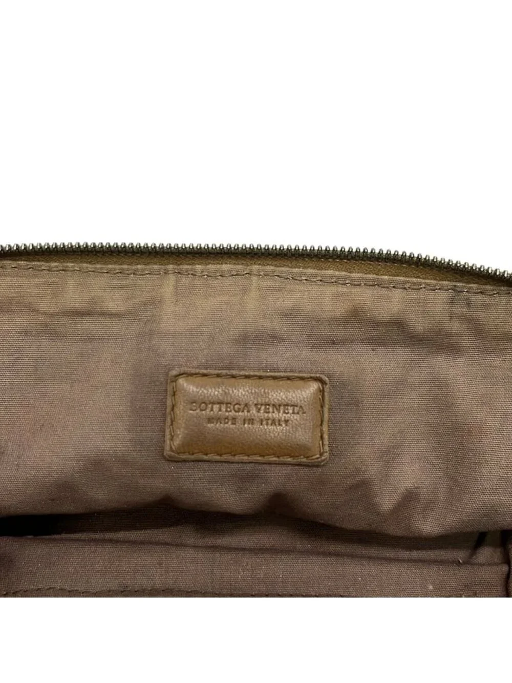 Bottega Veneta Pouch Intrecciato Brown Leather